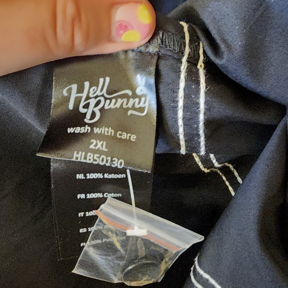 Hell Bunny Miss Muffet Black Spider Web Skirt - Picture 9 of 11